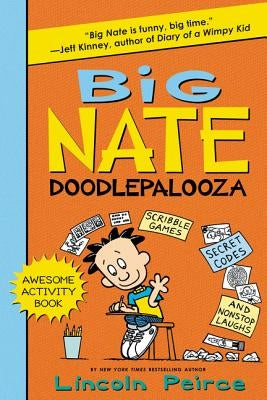 Big Nate Doodlepalooza paperback book by HarperCollins featuring colorful cartoon cover art and playful illustrations.