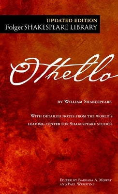 Cover of the mass market paperback "Othello" by Simon & Schuster, featuring dramatic artwork and classic Shakespearean design.