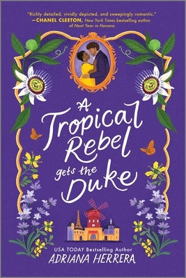 Paperback of "A Tropical Rebel Gets the Duke" by Canary Street Press, featuring colorful tropical-themed cover art.