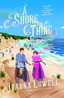Paperback of "A Shore Thing" by Penguin Publishing Group, showing the book cover with seaside-themed artwork.