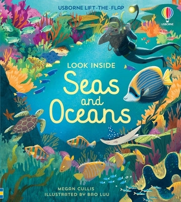 Look Inside Seas and Oceans Board Book Usborne Books