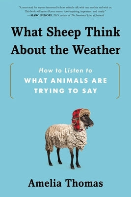 Paperback book titled "What Sheep Think about the Weather" by Sourcebooks, with a cover featuring sheep and weather illustrations.