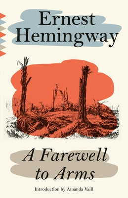 Vintage paperback edition of A Farewell to Arms by Ernest Hemingway, featuring the book cover with classic design elements.