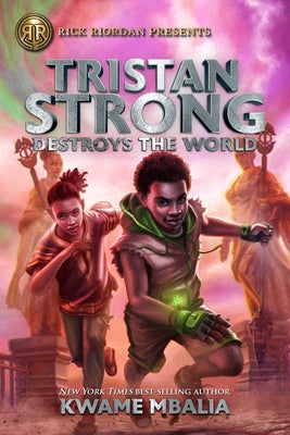 Paperback of Rick Riordan Presents Tristan Strong Destroys the World, Book 2, featuring cover art of the Tristan Strong novel.
