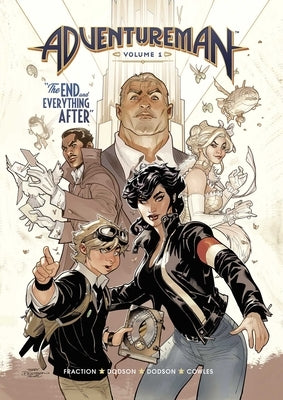 Paperback of Adventureman Volume 1: The End and Everything After by Image Comics, featuring the comic book cover with colorful artwork.