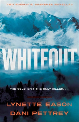 Paperback of Whiteout: Two Romantic Suspense Novellas by Bethany House Publishers, featuring a white cover with romantic and suspenseful themes.