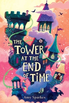 Paperback of The Tower at the End of Time by Margaret K. McElderry Books, showing the book cover with title and artwork.