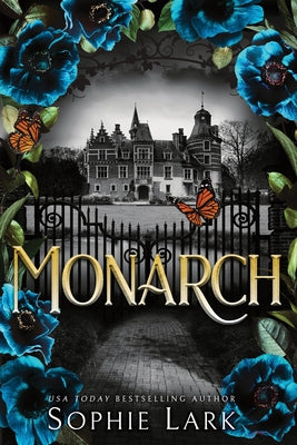 Paperback Monarch book by Bloom Books with a colorful cover featuring intricate artwork and titled "Monarch."