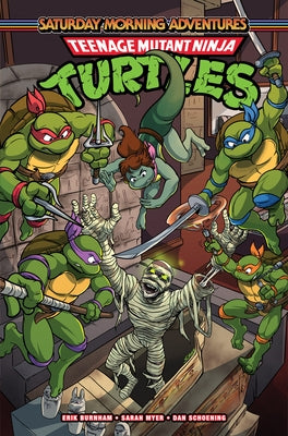 Paperback of Teenage Mutant Ninja Turtles: Saturday Morning Adventures, Vol. 6 by IDW Publishing featuring colorful comic cover art.
