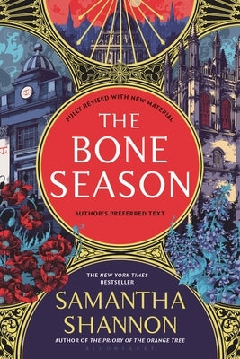 Paperback copy of The Bone Season by Bloomsbury Publishing, featuring the book's cover design.