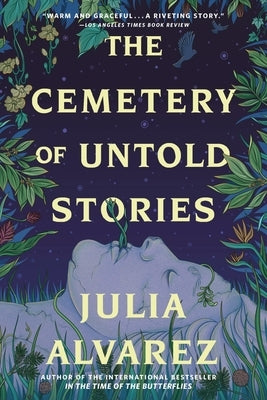 Paperback of The Cemetery of Untold Stories by Algonquin Books showing the front cover with dark, artistic imagery and title text.