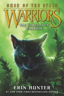 Paperback copy of Warriors: Omen of the Stars #5 The Forgotten Warrior by HarperCollins, showing the book cover with artwork.