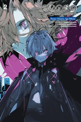 Paperback of Bungo Stray Dogs: Dazai, Chuuya, Age Fifteen, Vol. 2 manga by Yen Press, showing colorful cover art with characters and title.