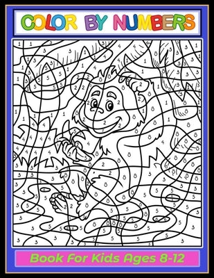 Color by Numbers Coloring Book for Kids Ages 8-12: Large print, Great Activity Book Gift For Kids by Hut, Design