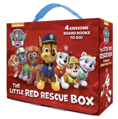 Boxed set of four Paw Patrol Little Red Rescue Board Books by Random House, featuring colorful cover illustrations.