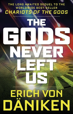 Paperback of "The Gods Never Left Us" by New Page Books, featuring the book cover with title and author's name.