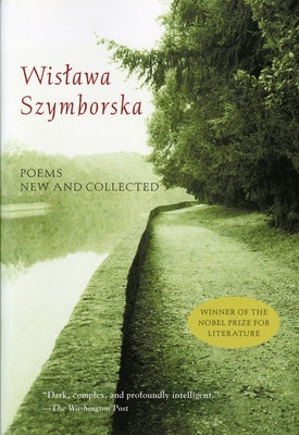 Paperback of Poems New and Collected by Ecco Press, featuring a close-up of the book's cover with artistic design and title text.