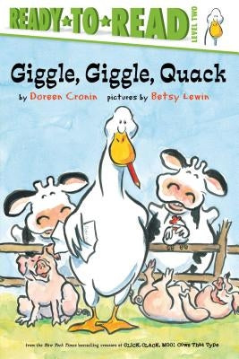 Paperback of "Giggle, Giggle, Quack" Ready-To-Read Level 2 book by Simon Spotlight with colorful cover illustration.