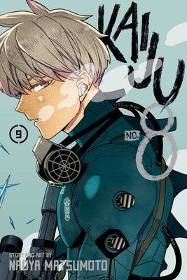 Paperback of Kaiju No. 8, Volume 9 by Viz Media featuring cover art with manga characters and vibrant colors.