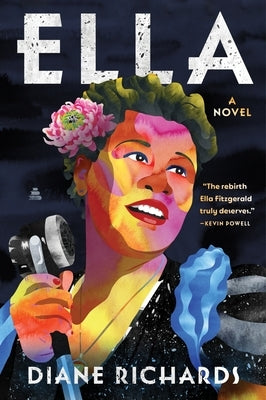 Ella paperback book by Amistad Press with a teal cover and white text, displayed upright on a wooden surface.