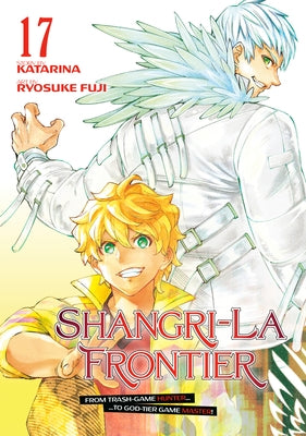 Paperback of Shangri-La Frontier 17 manga by Kodansha Comics, showing colorful cover art with characters and title.