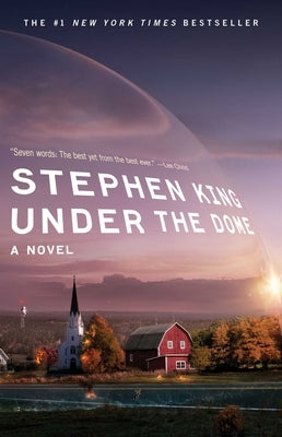 Paperback copy of "Under the Dome" by Stephen King, published by Scribner Book Company, showing the book cover with title and author.