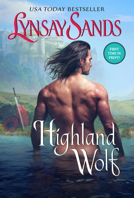 Mass market paperback of Highland Wolf: Highland Brides by Avon Books, featuring a cover with a romantic Highland landscape and a wolf.