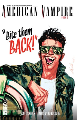Paperback American Vampire Book Two by DC Comics featuring the book cover with dark vampire-themed artwork.