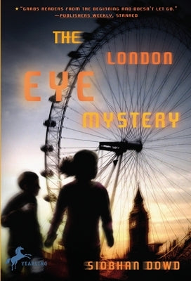 Paperback copy of The London Eye Mystery by Yearling Books, featuring the book cover with title and illustration.