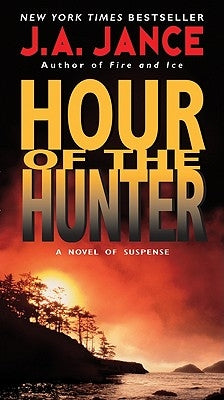 Mass market paperbound copy of "Hour of the Hunter" by William Morrow & Company, featuring the book cover design.