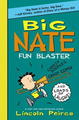 Paperback Big Nate Fun Blaster book by HarperCollins featuring colorful comic-style illustrations and playful cartoon characters.