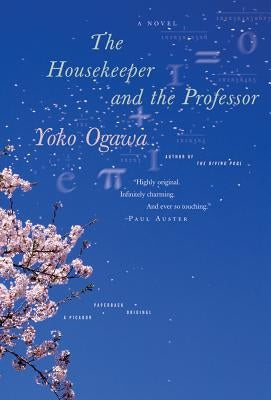 Paperback of The Housekeeper and the Professor by Picador USA, showing the front cover with Japanese-inspired artwork.