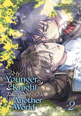 Paperback of "My Younger Knight Takes Care of Me in Another World" Vol. 2 by Seven Seas featuring cover art with characters from the manga series.
