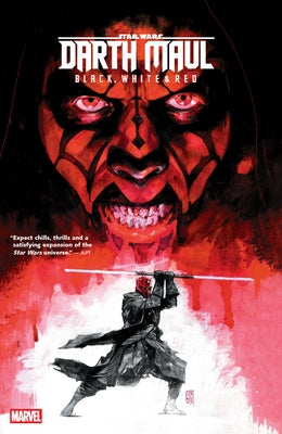 Paperback comic book featuring Marvel Universe's Star Wars Darth Maul with black, white, and red cover art.