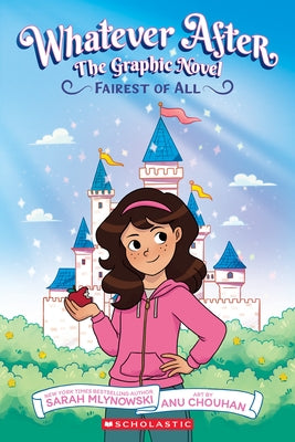 Paperback of Fairest of All graphic novel from the Whatever After series by Graphix, featuring colorful illustrated cover.