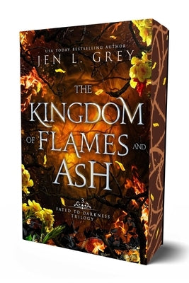 Paperback of The Kingdom of Flames and Ash by Page & Vine: Anya, featuring a fiery cover with flames and ash imagery.