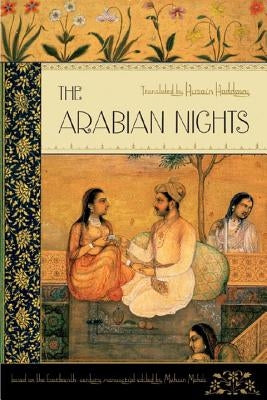 Paperback edition of The Arabian Nights by W. W. Norton & Company, showing the book cover with intricate Middle Eastern artwork.