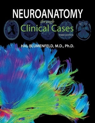 Paperback of Neuroanatomy Through Clinical Cases by Sinauer Associates, showing the front cover with neuroanatomy illustrations.