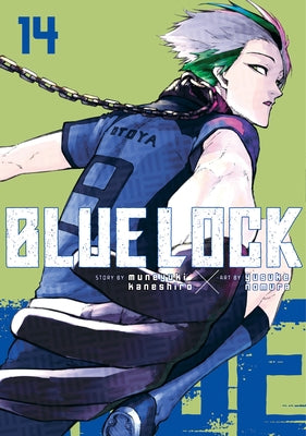 Blue Lock 14 paperback manga by Kodansha Comics featuring dynamic cover art with characters in action poses.