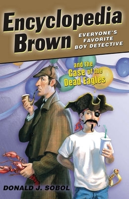 Paperback of Encyclopedia Brown and the Case of the Dead Eagles by Puffin Books, featuring the book cover with illustrations.