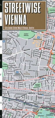 Streetwise Vienna Map - Laminated City Center Street Map of Vienna, Switzerland Folded Michelin Travel Publications