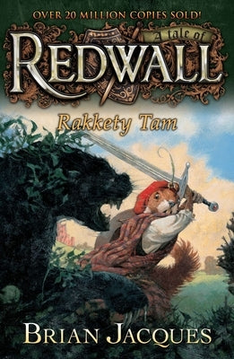 Firebird paperback of Rakkety Tam: A Tale from Redwall book, showing the colorful cover illustration featuring woodland creatures.