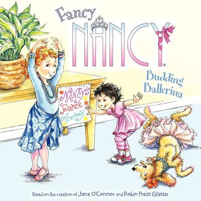 Paperback copy of Fancy Nancy: Budding Ballerina by HarperCollins featuring colorful cover art with a young girl in ballet attire.