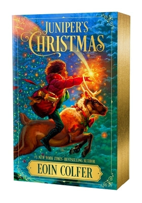 Paperback of Juniper's Christmas by Square Fish featuring a festive cover illustration with holiday-themed imagery.