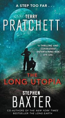 Mass market paperback of "The Long Utopia" by Harper, showing the book’s front cover with abstract artwork and title text.