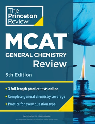 Princeton Review MCAT General Chemistry Review 5th Edition paperback with complete content and practice tests for exam prep.