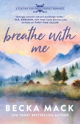 Paperback of Breathe with Me: A Playing for Keeps hockey romance by Slowburn, showing the book cover with title and author details.