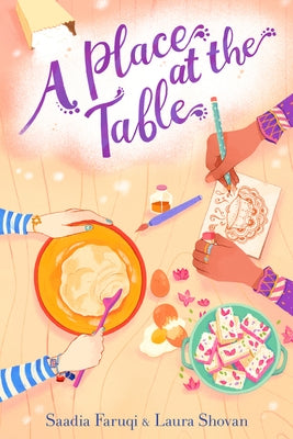 Paperback of "A Place at the Table" by Clarion Books, featuring colorful cover art with diverse children sitting at a dining table.