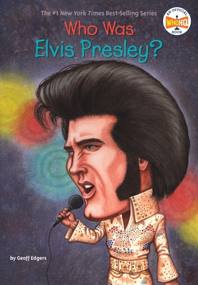 Paperback book titled "Who Was Elvis Presley?" by Penguin Workshop featuring a colorful cover with an image of Elvis Presley.