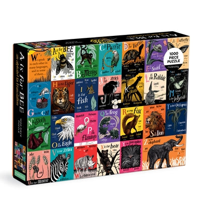 A is for Bee: An Alphabet in Translation 1000 Piece Family Puzzle Other Galison